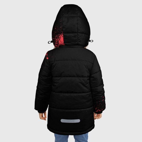 Зимняя куртка для девочек 3D Cs:go - Astralis Black collection, цвет красный - фото 4