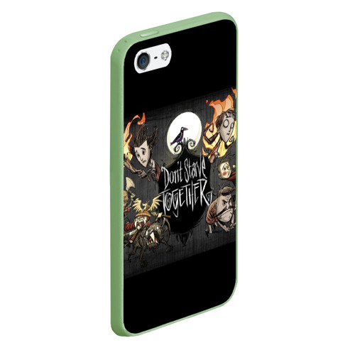 Чехол для iPhone 5/5S матовый Don't Starve, цвет салатовый - фото 3