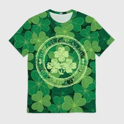 Мужская футболка 3D Ireland - Happy St Patrick's Day