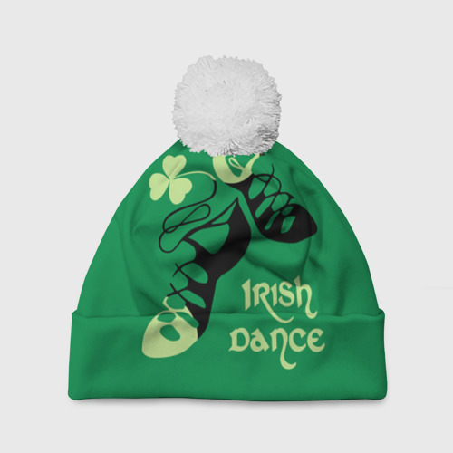 Шапка 3D c помпоном Ireland, Irish dance, цвет 3D печать