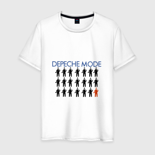 Мужская футболка хлопок Depeche Mode, цвет белый