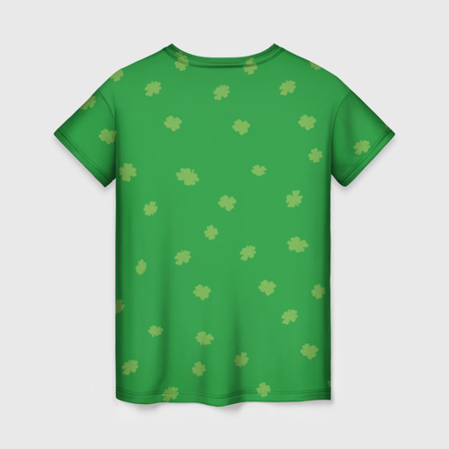 Женская футболка 3D с принтом Ирландия, вид сзади #1