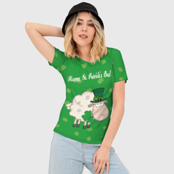 Женская футболка 3D Slim Ирландия - фото 2
