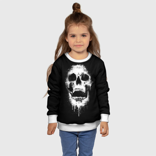 Детский свитшот 3D Evil Skull, цвет 3D печать - фото 7