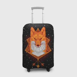 Чехол для чемодана 3D Огненный лис