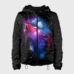 Женская куртка 3D Воющий волк