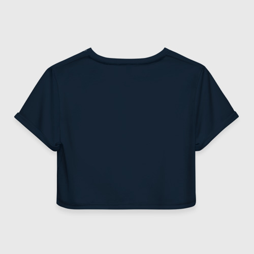 Женская футболка Crop-top 3D Хитрая лисичка, цвет 3D печать - фото 2