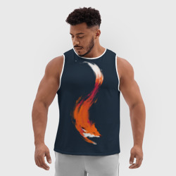 Мужская спортивная майка 3D Хитрая лисичка - фото 2