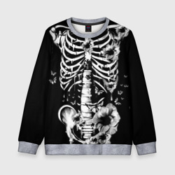 Детский свитшот 3D Floral Skeleton