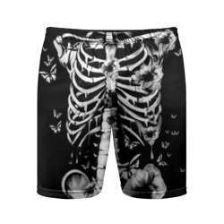 Мужские шорты спортивные Floral Skeleton