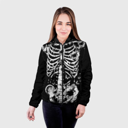 Женская куртка 3D Floral Skeleton - фото 2