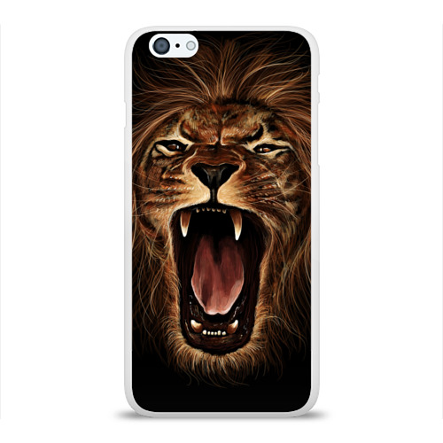 Чехол для Apple iPhone 6Plus/6SPlus силиконовый глянцевый Львиный рык Фото 01 Чехол для Apple iPhone 6Plus/6SPlus силиконовый глянцевый Львиный рык Фото 01
