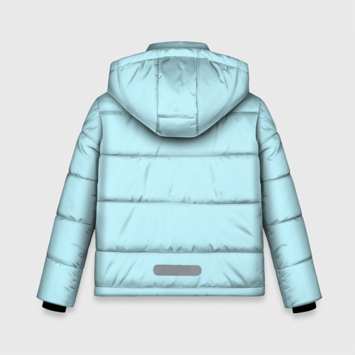 Зимняя куртка для мальчиков 3D с принтом Милая лисичка, вид сзади #1