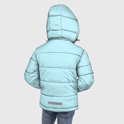 Зимняя куртка для мальчиков 3D с принтом Милая лисичка, вид сзади #2