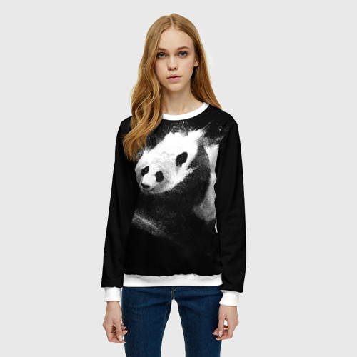 Женский свитшот 3D Молочная панда, цвет 3D печать - фото 3