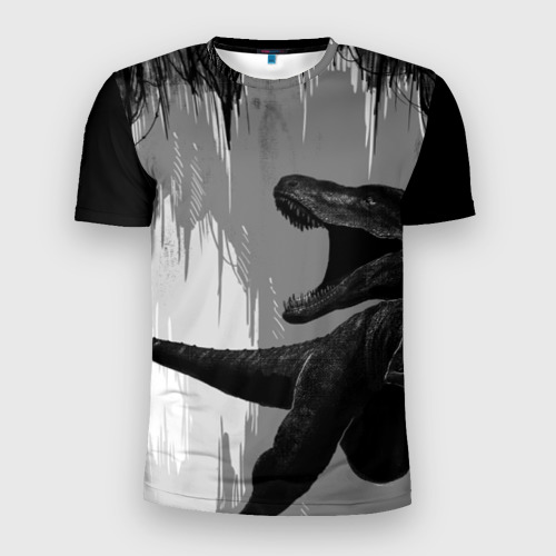 Мужская футболка 3D Slim Пещера динозавра, цвет 3D печать