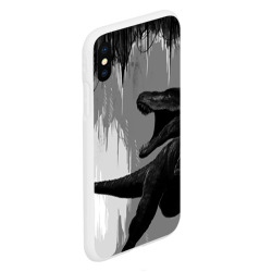 Чехол для iPhone XS Max матовый Пещера динозавра - фото 2