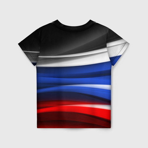 Детская футболка 3D Русь триколор, цвет 3D печать - фото 2