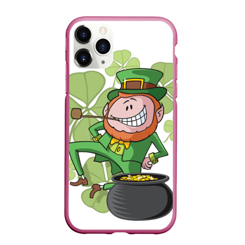 Чехол для iPhone 11 Pro Max матовый Ирландия, цвет малиновый