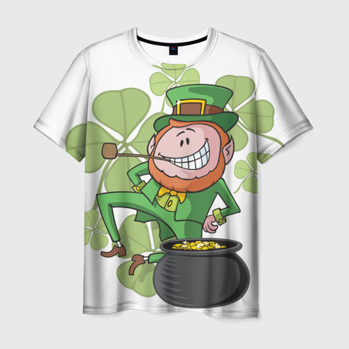 Мужская футболка с принтом Ирландия, вид спереди №1