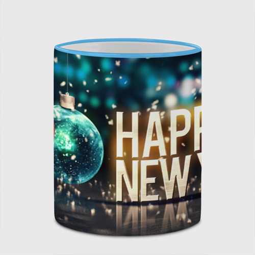 Кружка с полной запечаткой Подарок к новому году, цвет Кант небесно-голубой - фото 4