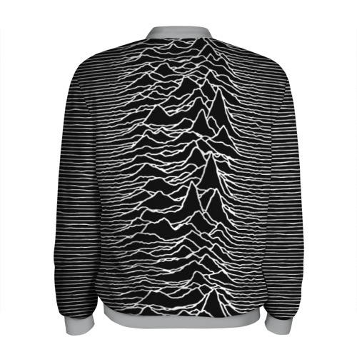 Мужской бомбер 3D Joy Division. Unknown Pleasures, цвет меланж - фото 2