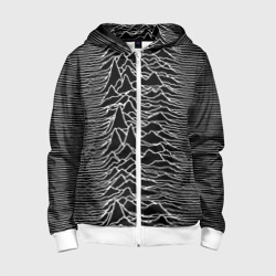 Детская толстовка 3D на молнии Joy Division. Unknown Pleasures