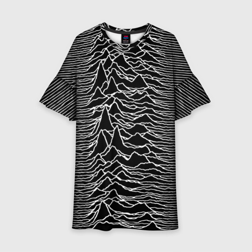 Детское платье 3D Joy Division. Unknown Pleasures, цвет 3D печать