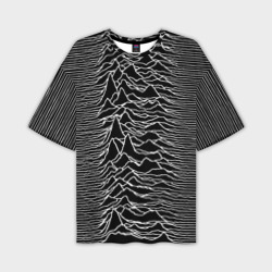 Мужская футболка oversize 3D Joy Division. Unknown Pleasures