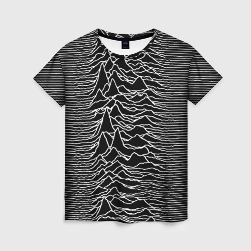 Женская футболка 3D Joy Division. Unknown Pleasures, цвет 3D печать