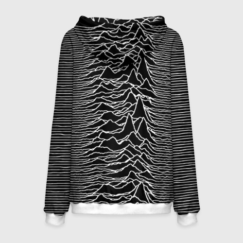 Мужская толстовка 3D Joy Division. Unknown Pleasures, цвет белый - фото 2