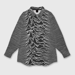 Мужская рубашка oversize 3D Joy Division. Unknown Pleasures