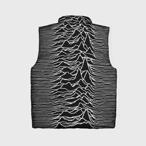 Женский жилет утепленный 3D Joy Division. Unknown Pleasures, цвет светло-серый - фото 2