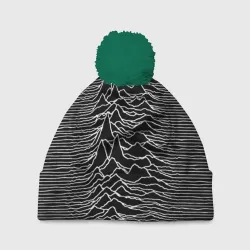 Шапка 3D c помпоном Joy Division. Unknown Pleasures