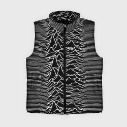 Женский жилет утепленный 3D Joy Division. Unknown Pleasures