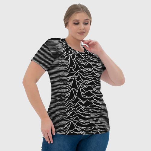 Женская футболка 3D Joy Division. Unknown Pleasures, цвет 3D печать - фото 6