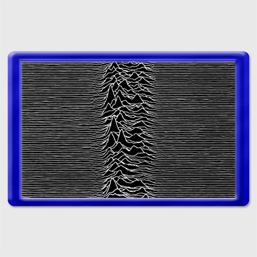 Магнит 45*70 Joy Division. Unknown Pleasures, цвет синий