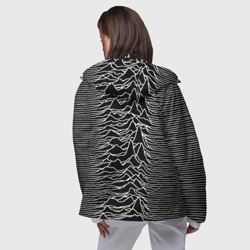 Женская ветровка 3D Joy Division. Unknown Pleasures, цвет белый - фото 5