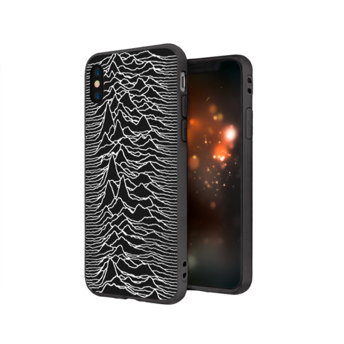 Чехол для Apple iPhone X силиконовый матовый Joy Division. Unknown Pleasures Фото 01 Чехол для Apple iPhone X силиконовый матовый Joy Division. Unknown Pleasures Фото 01