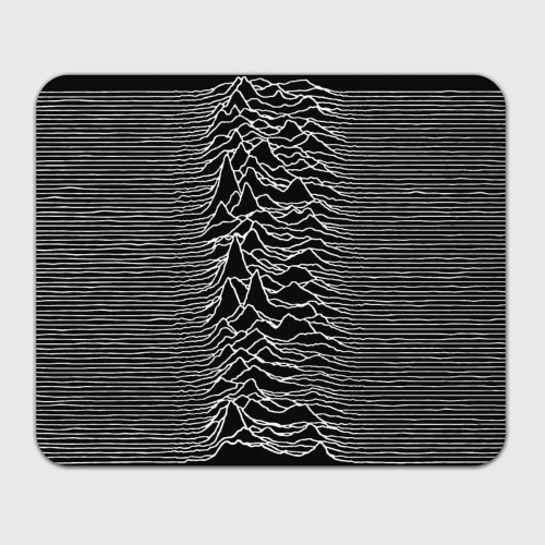 Прямоугольный коврик для мышки Joy Division. Unknown Pleasures