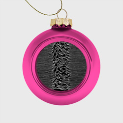 Ёлочный шар стеклянный/пластиковый Joy Division. Unknown Pleasures