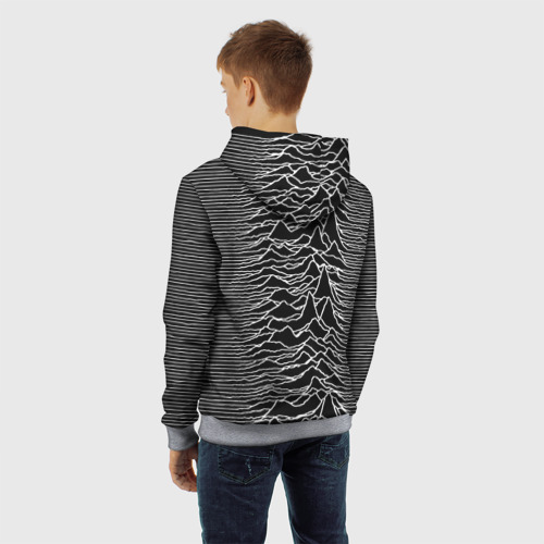 Детская толстовка 3D Joy Division. Unknown Pleasures, цвет меланж - фото 7