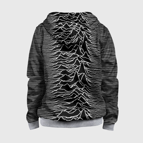 Детская толстовка 3D на молнии Joy Division. Unknown Pleasures, цвет меланж - фото 2