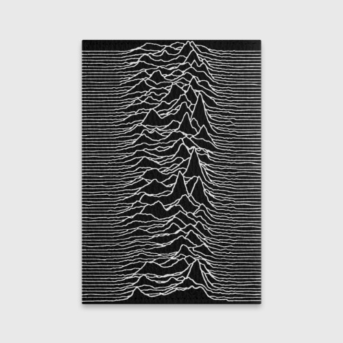 Обложка для паспорта матовая кожа Joy Division. Unknown Pleasures, цвет желтый - фото 2