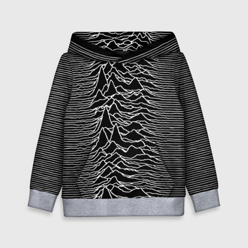 Детская толстовка 3D Joy Division. Unknown Pleasures, цвет меланж