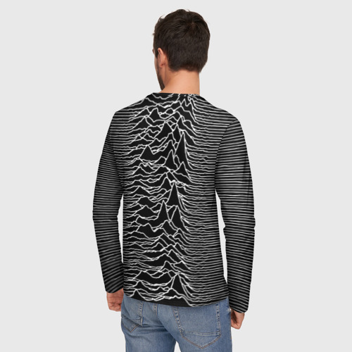 Мужской лонгслив 3D Joy Division. Unknown Pleasures, цвет 3D печать - фото 4