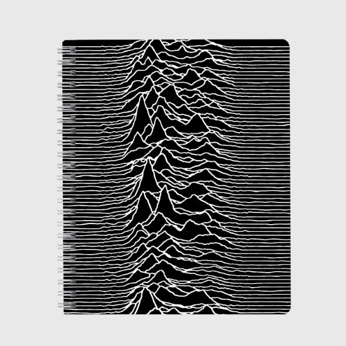 Тетрадь Joy Division. Unknown Pleasures, цвет линия