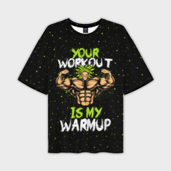 Мужская футболка oversize 3D My Workout