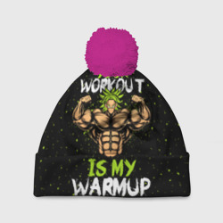 Шапка 3D c помпоном My Workout