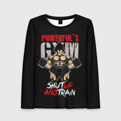 Женский лонгслив 3D Powerful's Gym